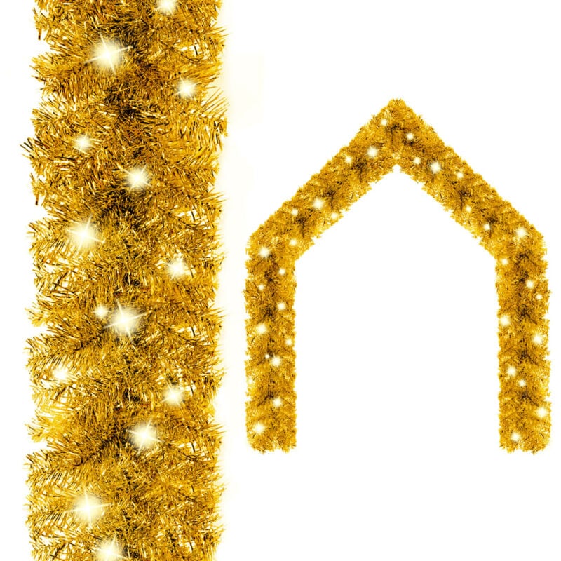 foto del prodotto vidaxl ghirlanda natalizia con luci a led 5 m oro