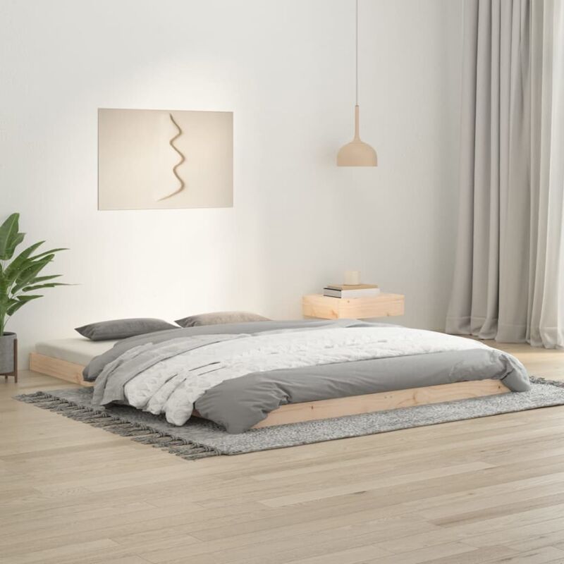 foto del prodotto vidaxl giroletto 150x200 cm king in legno massello di pino