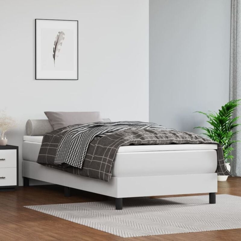 foto del prodotto vidaxl giroletto bianco 90x190 cm in similpelle