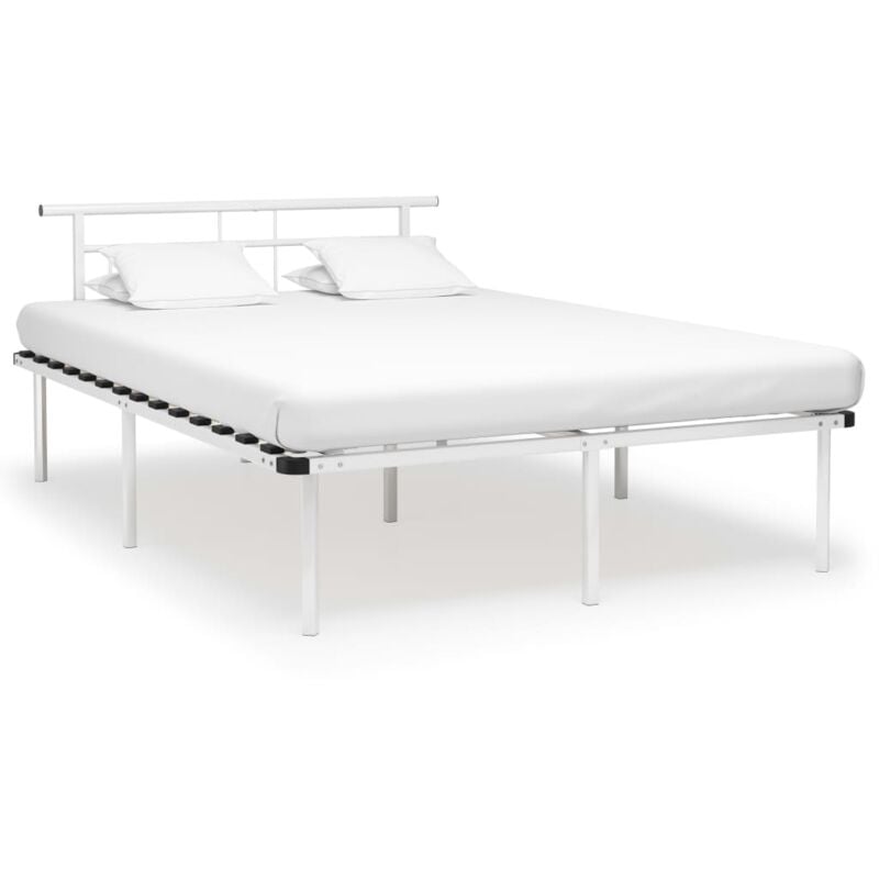 foto del prodotto vidaxl giroletto bianco in metallo 140x200 cm
