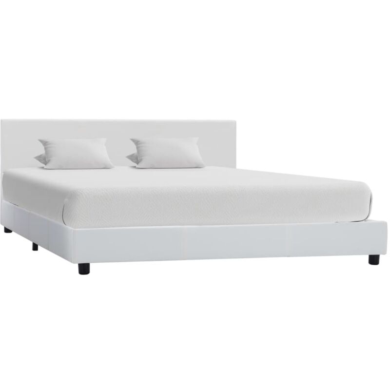 foto del prodotto vidaxl giroletto bianco in similpelle 120x200 cm