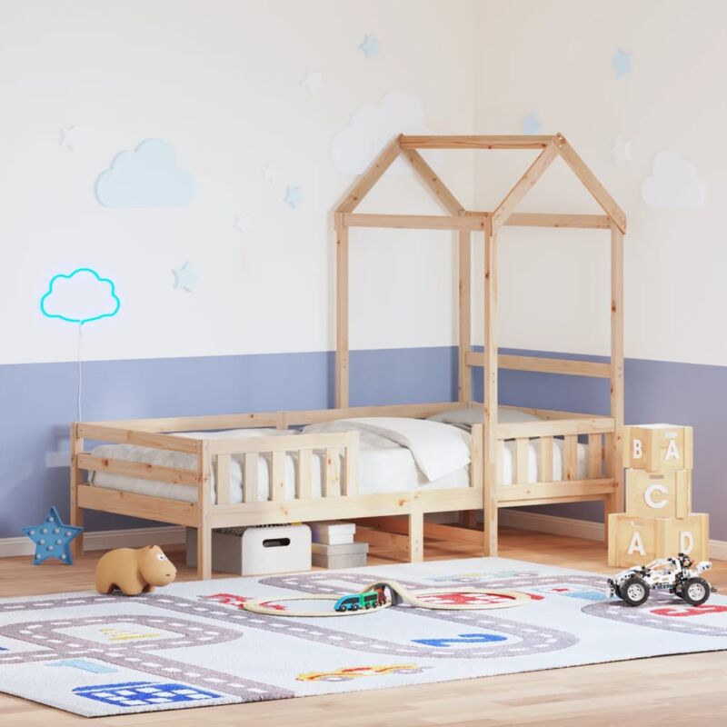 foto del prodotto vidaxl giroletto con tetto 100x200 cm in legno massello di pino