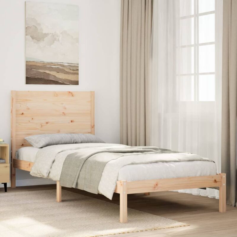 foto del prodotto vidaxl giroletto extra lungo senza materasso 100x210 cm legno massello