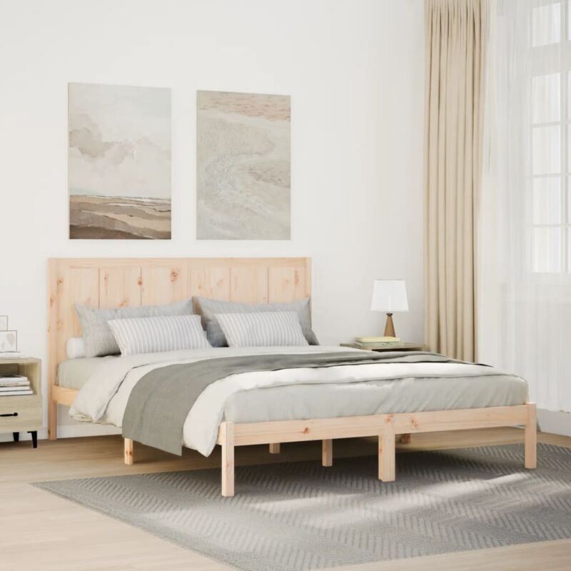 foto del prodotto vidaxl giroletto extra lungo senza materasso 140x220 cm legno massello
