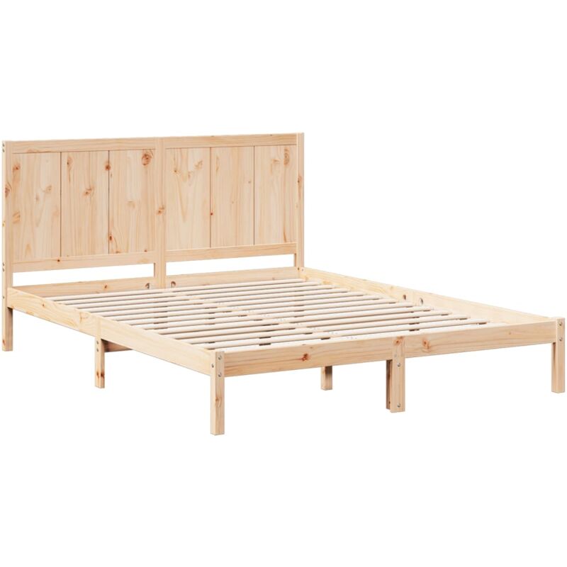 foto del prodotto vidaxl giroletto extra lungo senza materasso 160x220 cm legno massello