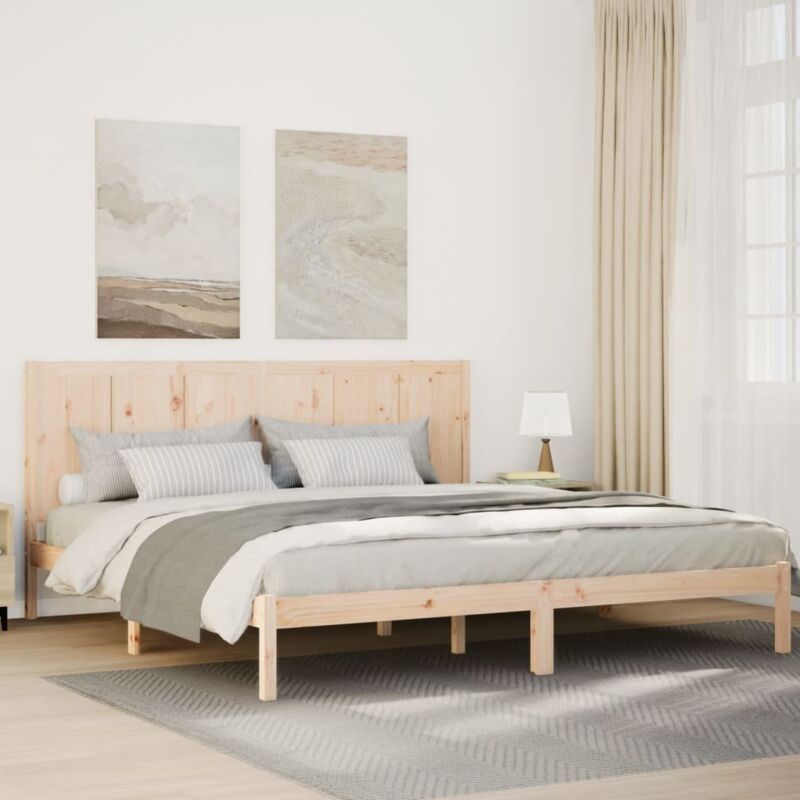 foto del prodotto vidaxl giroletto extra lungo senza materasso 200x220 cm legno massello