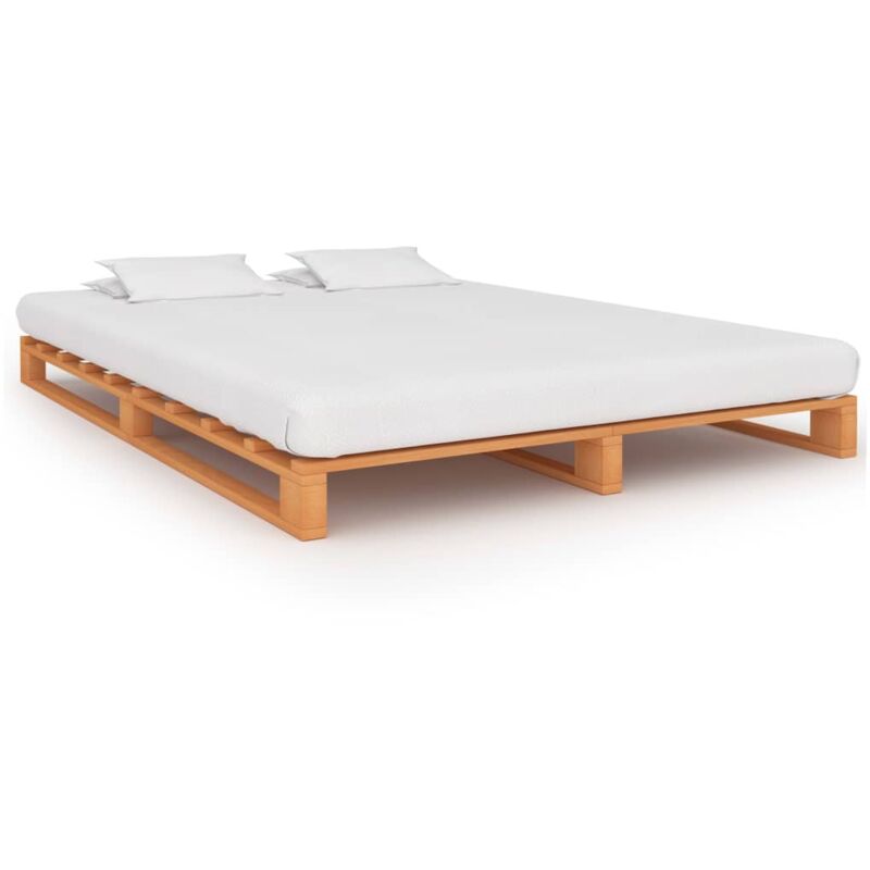 foto del prodotto vidaxl giroletto in pallet marrone legno massello di pino 120x200 cm