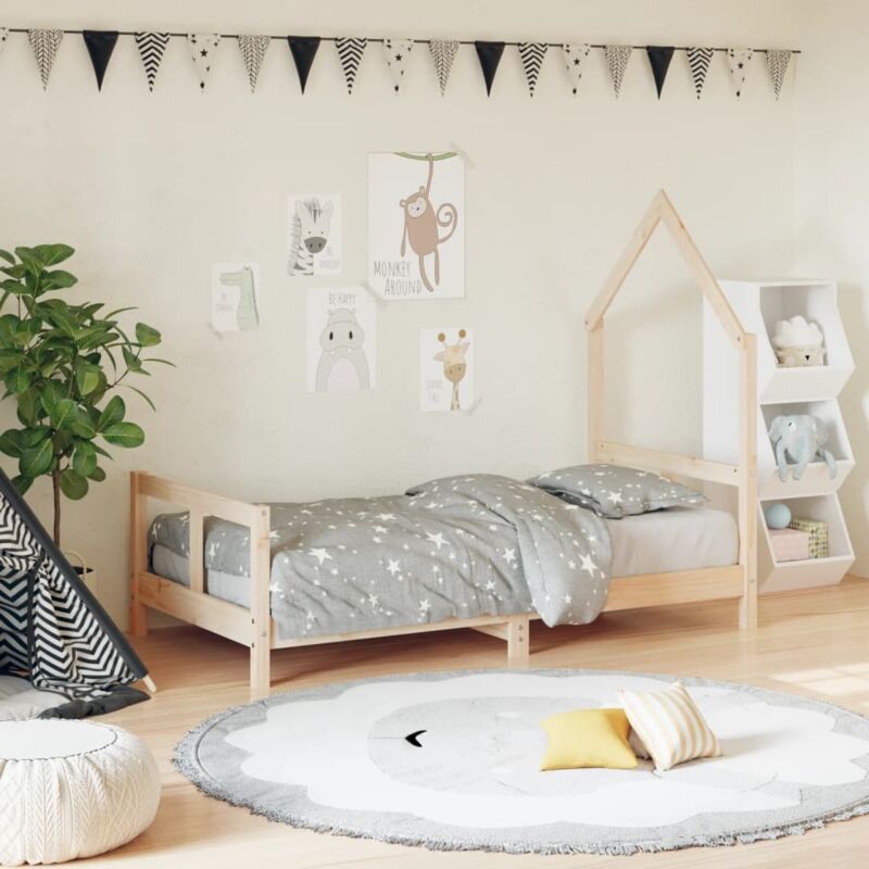 foto del prodotto vidaxl giroletto per bambini 80x160 cm in legno massello di pino