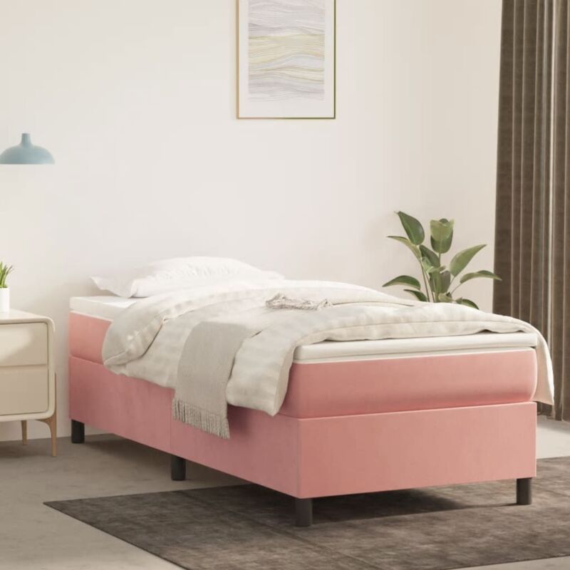 foto del prodotto vidaxl giroletto rosa 90x190 cm in velluto