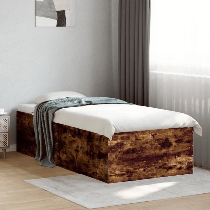 foto del prodotto vidaxl giroletto rovere fumo 100x200 cm in legno multistrato