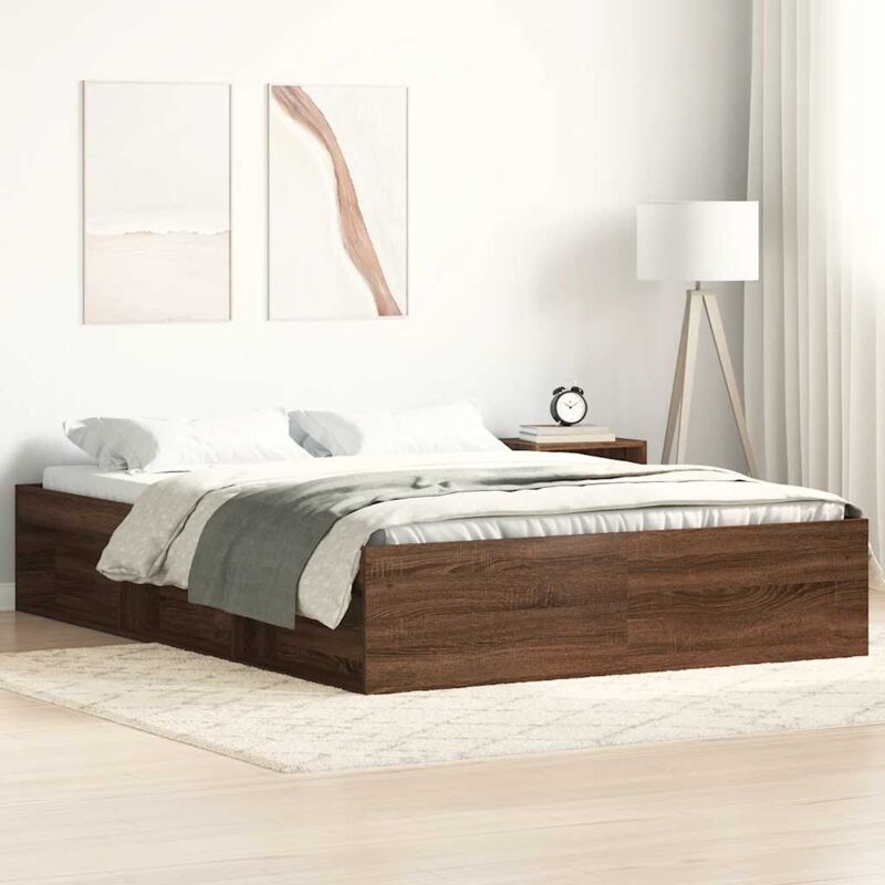 foto del prodotto vidaxl giroletto rovere marrone 120x190 cm small double