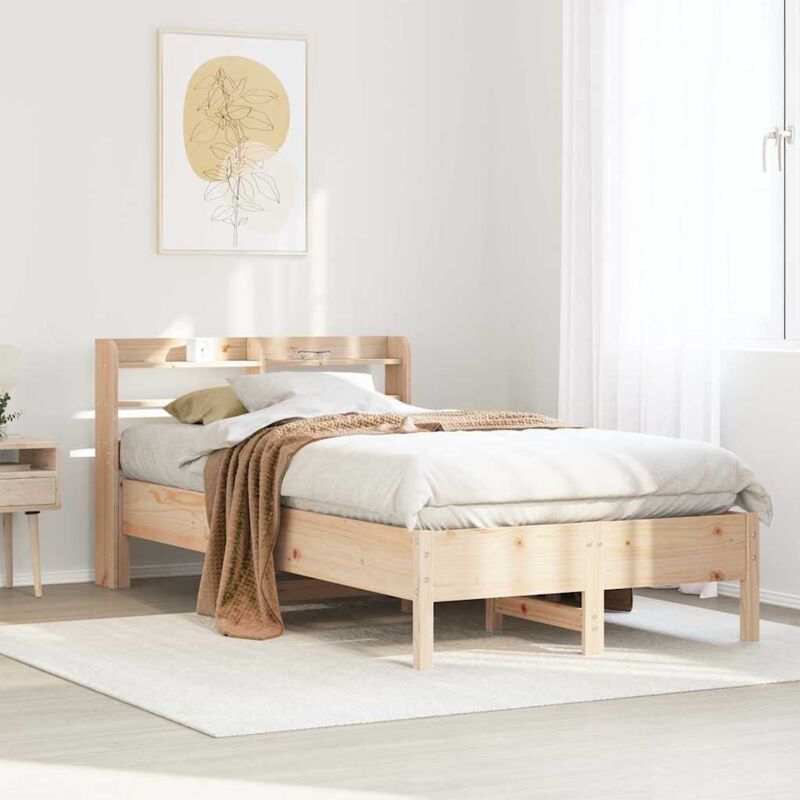 foto del prodotto vidaxl giroletto senza materasso 100x200 cm in legno massello di pino