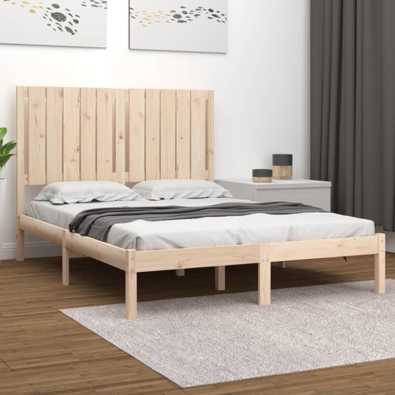 foto del prodotto vidaxl giroletto senza materasso 120x200 cm in legno massello di pino 462375