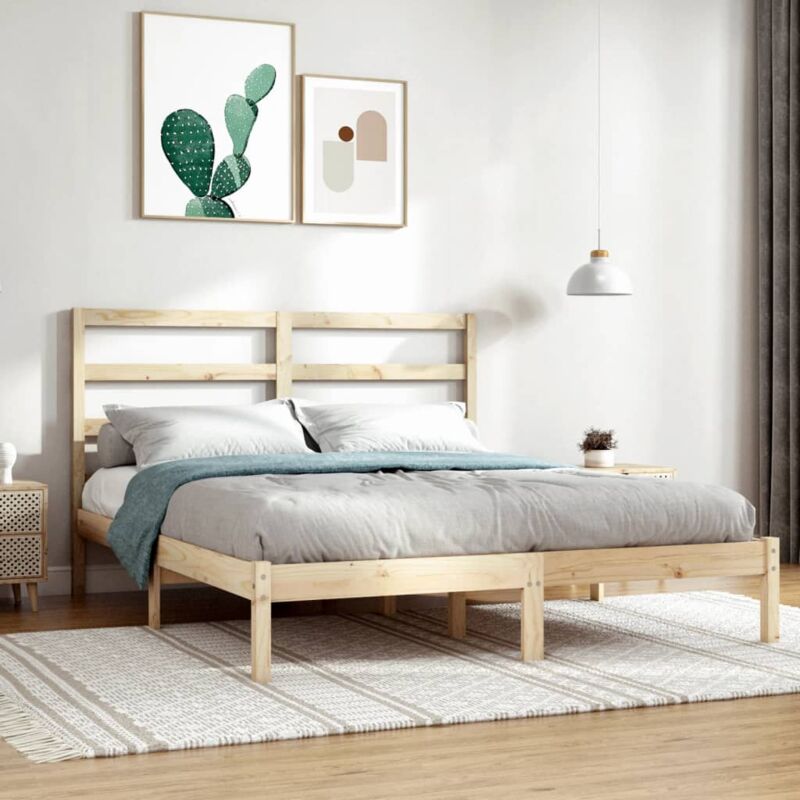 foto del prodotto vidaxl giroletto senza materasso 120x200 cm in legno massello di pino