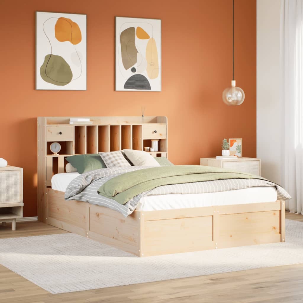 foto del prodotto vidaxl giroletto senza materasso 150x200 cm in legno massello di pino