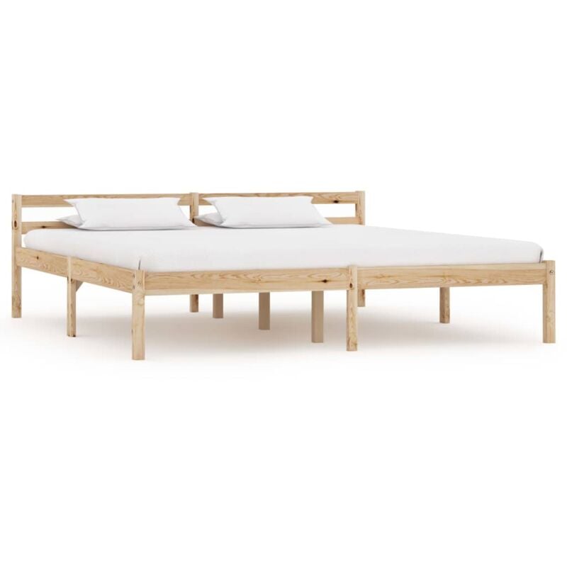 foto del prodotto vidaxl giroletto senza materasso 180x200 cm in legno massello di pino