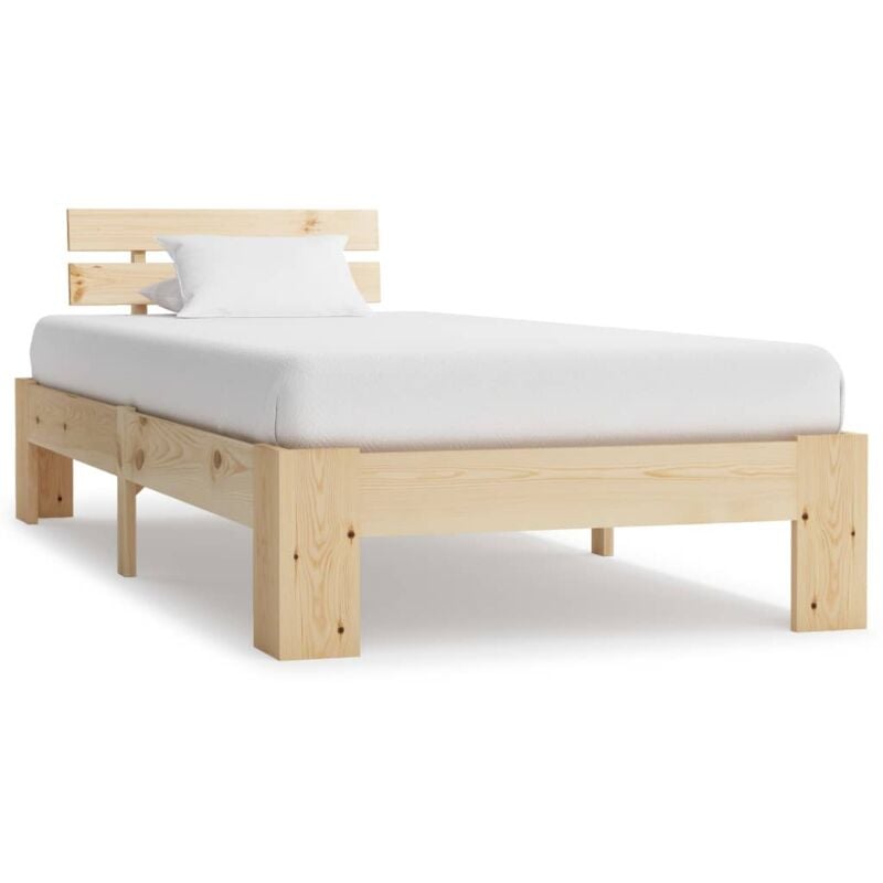 foto del prodotto vidaxl giroletto senza materasso 90x200 cm in legno massello di pino