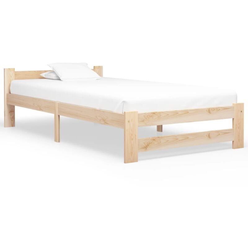 foto del prodotto vidaxl giroletto senza materasso 90x200 cm in legno massello di pino