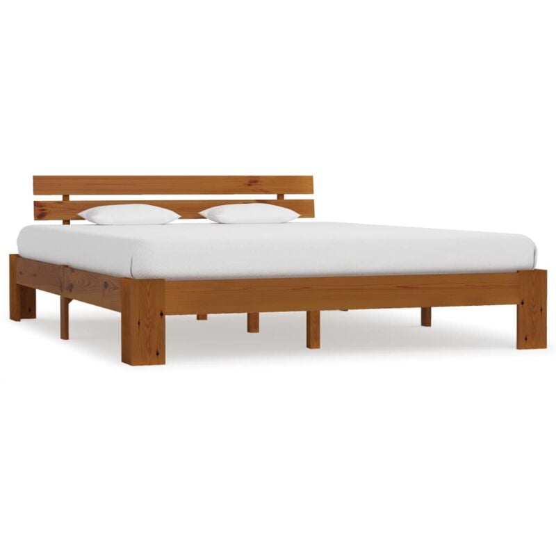 foto del prodotto vidaxl giroletto senza materasso ambrato 180x200 cm in legno di pino