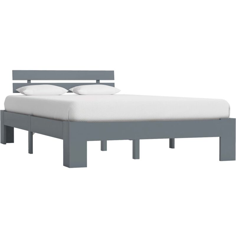 foto del prodotto vidaxl giroletto senza materasso grigio 140x200 cm in legno di pino