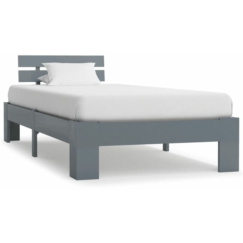foto del prodotto vidaxl giroletto senza materasso grigio 90x200 cm in legno di pino