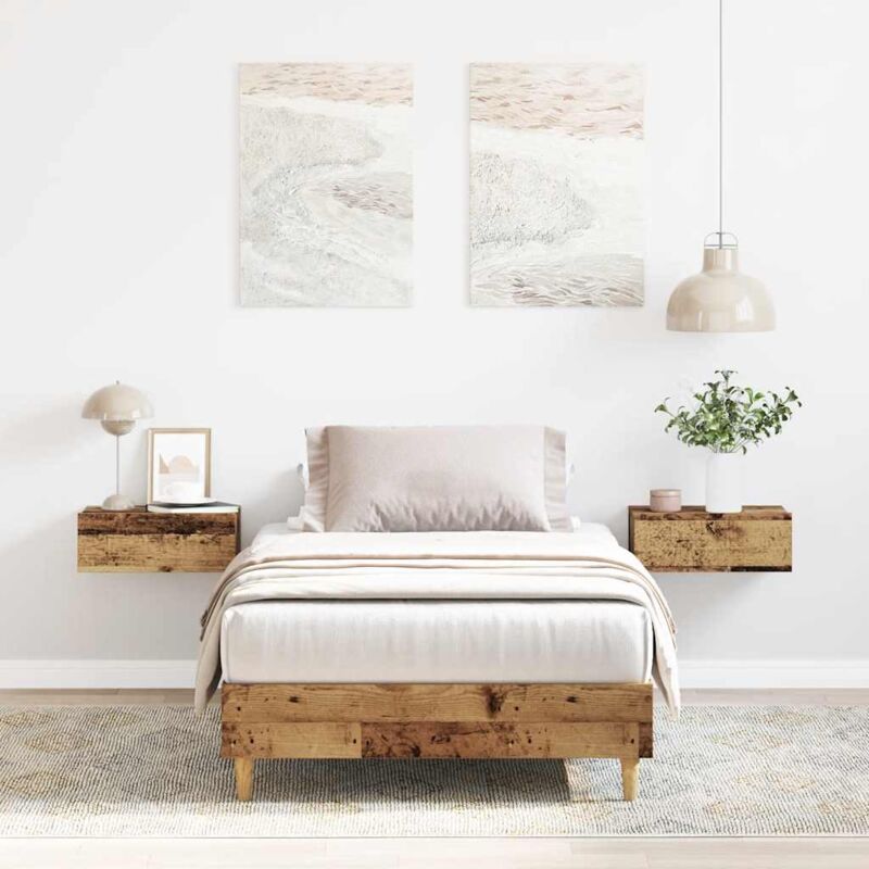 foto del prodotto vidaxl giroletto senza materasso legno antico 75x190 cm in truciolato