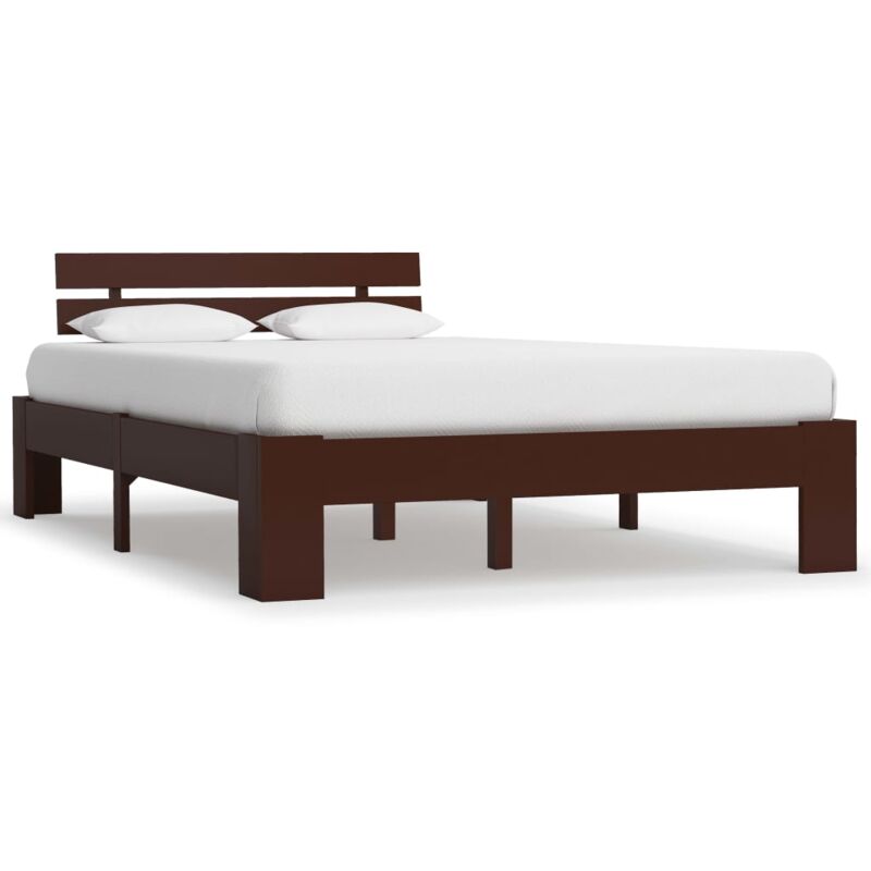 foto del prodotto vidaxl giroletto senza materasso marrone scuro 140x200 cm legno pino
