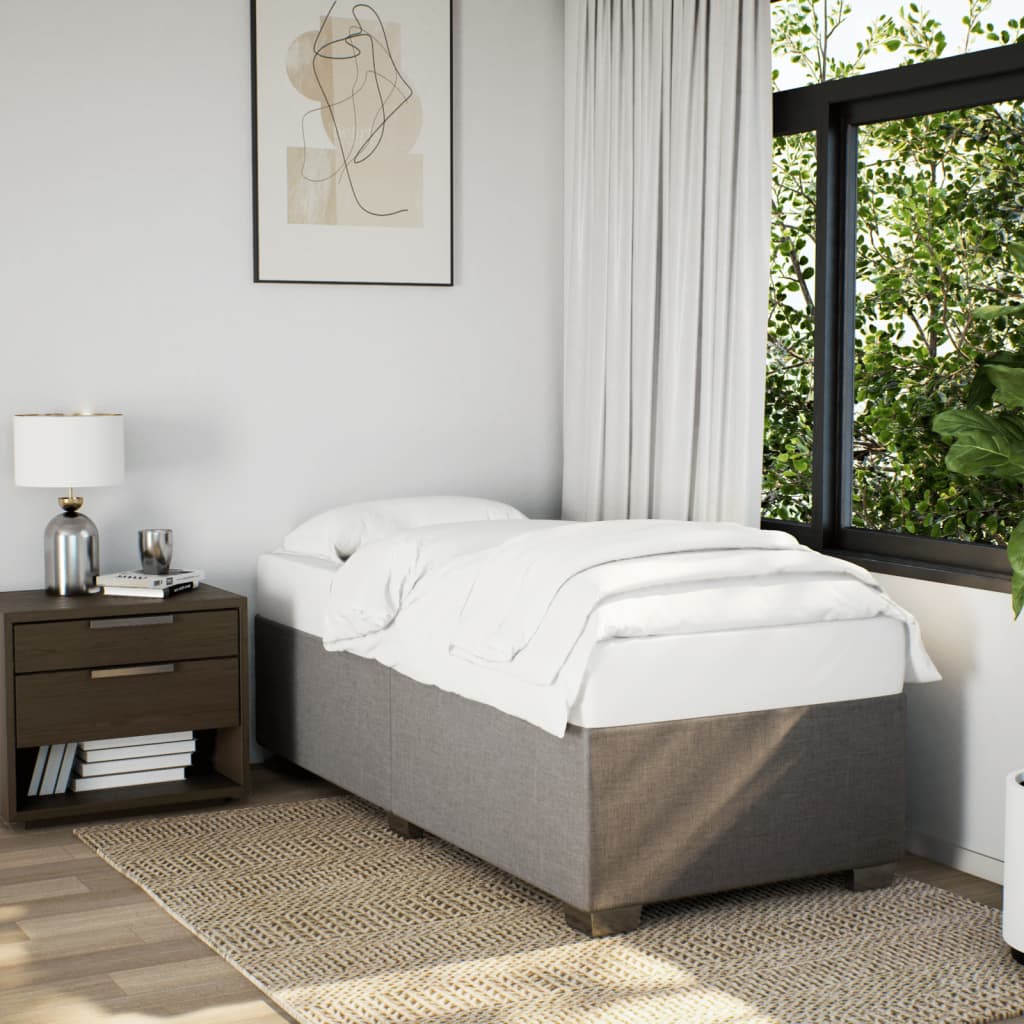foto del prodotto vidaxl giroletto senza materasso tortora 90x190 cm tessuto