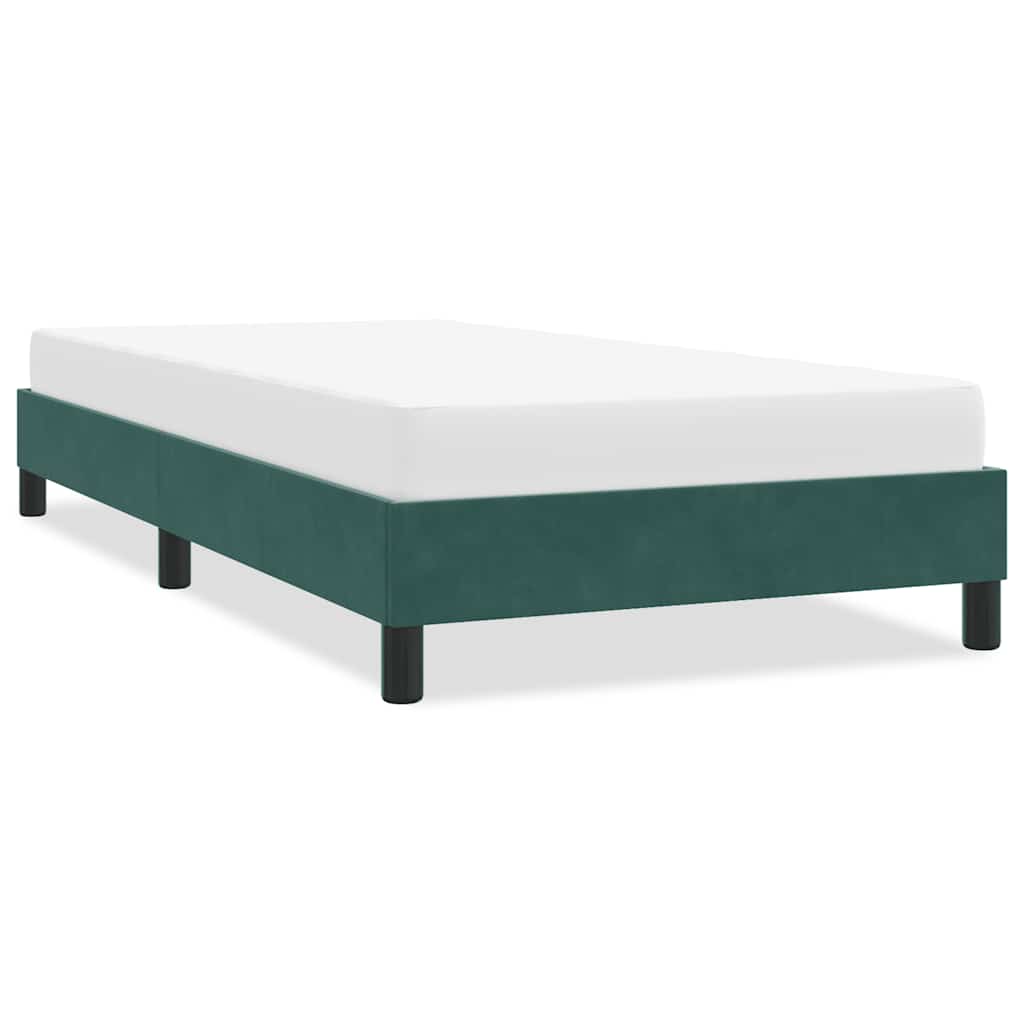 foto del prodotto vidaxl giroletto senza materasso verde scuro 80x220 cm in velluto