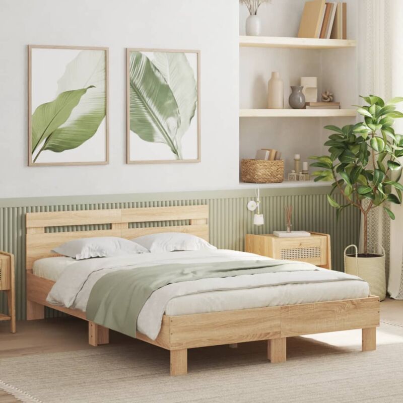 foto del prodotto vidaxl giroletto testiera rovere sonoma 120x190 cm legno multistrato