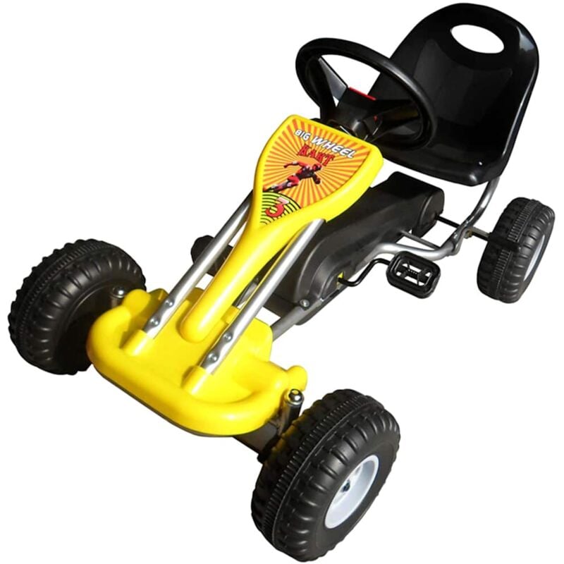foto del prodotto vidaxl go kart cavalcabile a pedali giallo 665783