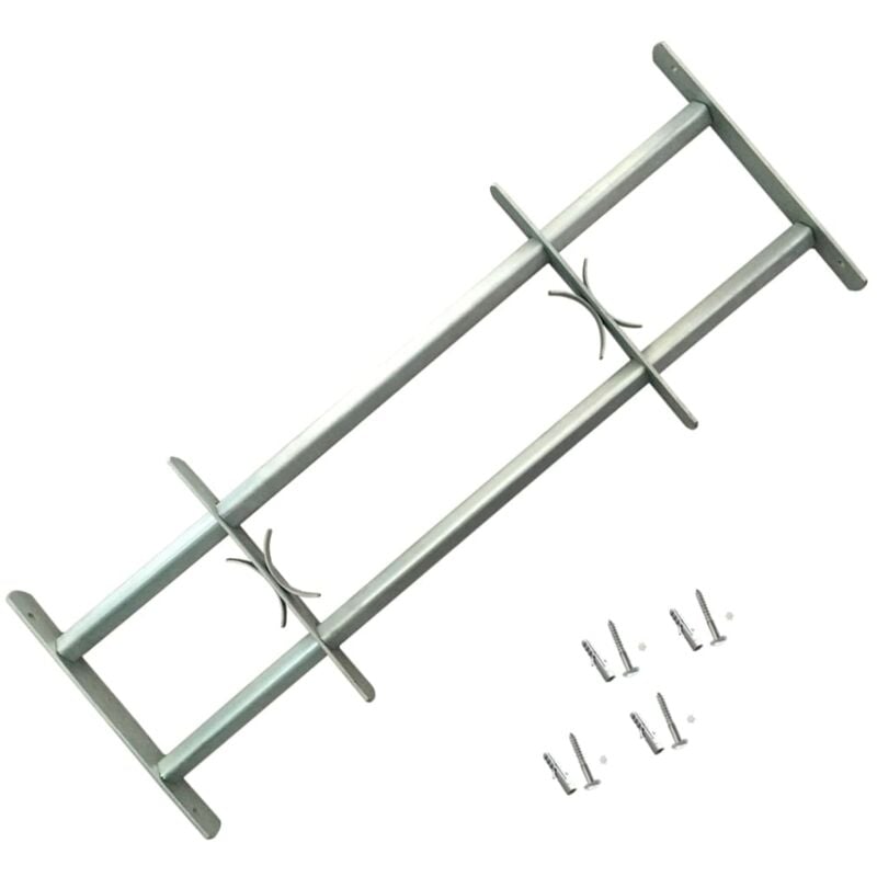 foto del prodotto vidaxl grate per finestre regolabili 2 barre trasversali 700 1050 mm