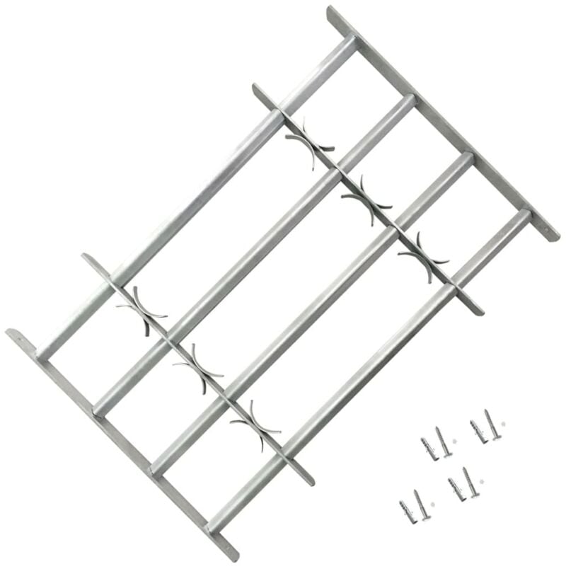 foto del prodotto vidaxl grate per finestre regolabili 4 barre trasversali 700 1050 mm