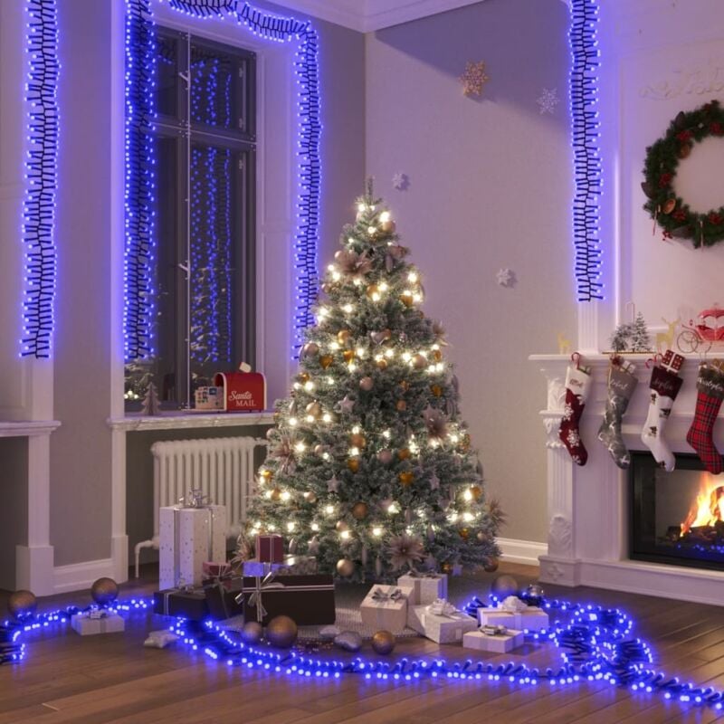 foto del prodotto vidaxl gruppo stringa led con 1000 luci led blu 11 m pvc