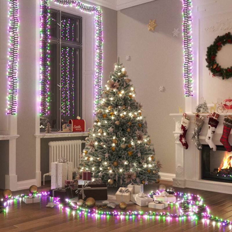 foto del prodotto vidaxl gruppo stringa luci con 400 led pastello multicolore 7,4 m pvc