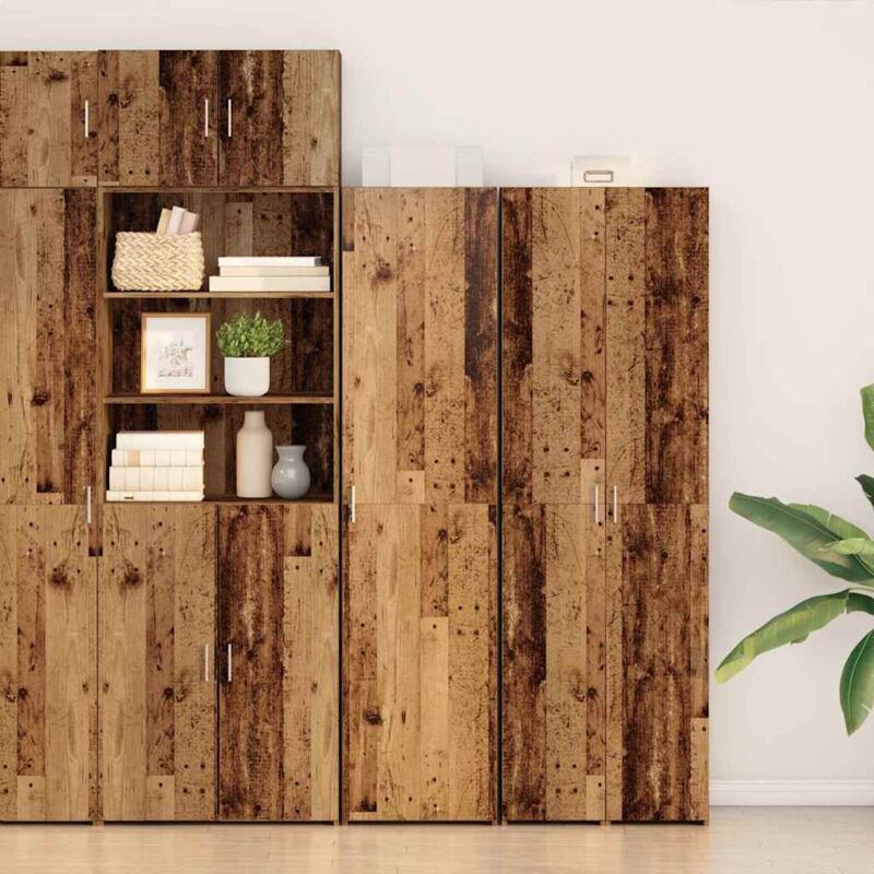 foto del prodotto vidaxl highboard legno antico 45x42.5x185 cm legno ingegnerizzato