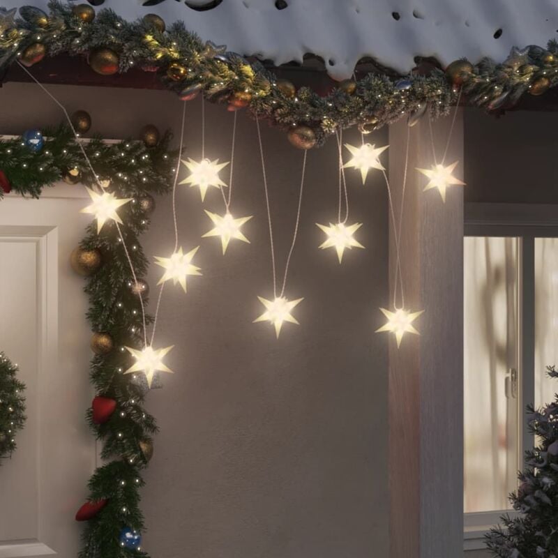 foto del prodotto vidaxl illuminazione stella moravia 10 led bianca 10 cm