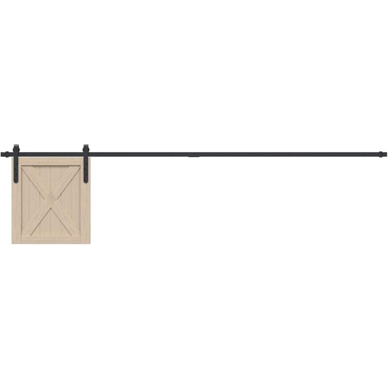 foto del prodotto vidaxl kit anta scorrevole armadio in acciaio al carbonio 113 cm