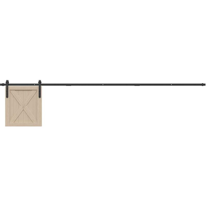 foto del prodotto vidaxl kit anta scorrevole armadio in acciaio al carbonio 244 cm
