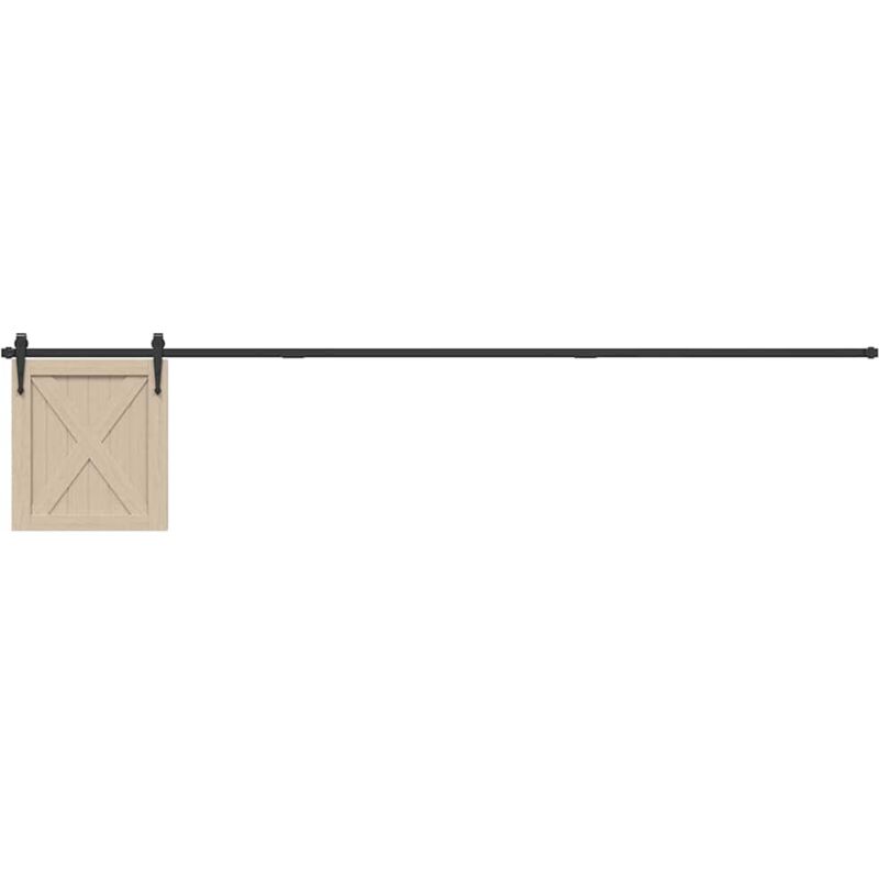 foto del prodotto vidaxl kit anta scorrevole armadio in acciaio al carbonio 244 cm