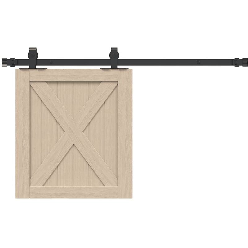foto del prodotto vidaxl kit anta scorrevole per armadio 91 cm in acciaio al carbonio