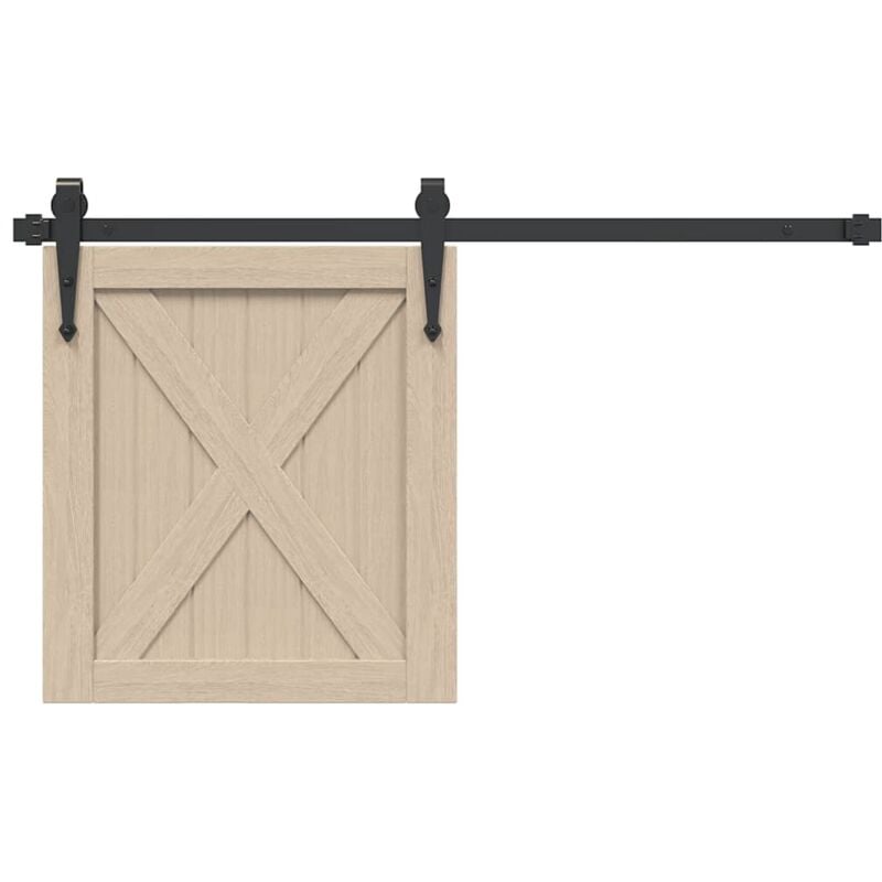 foto del prodotto vidaxl kit anta scorrevole per armadio 91 cm in acciaio al carbonio
