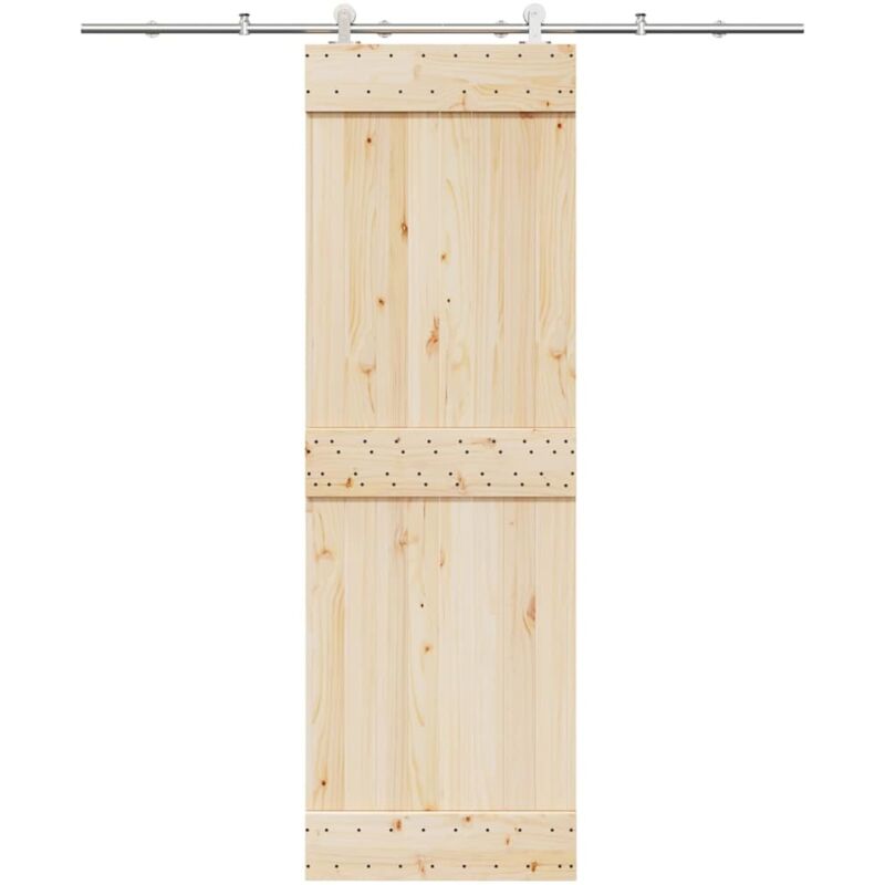 foto del prodotto vidaxl kit binari porta scorrevole 200 cm acciaio inossidabile argento