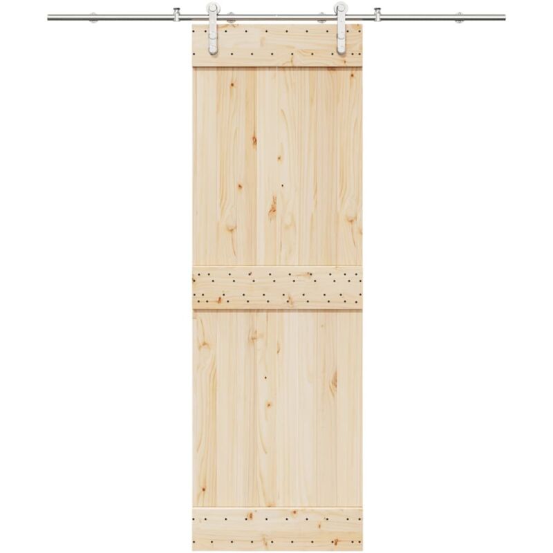 foto del prodotto vidaxl kit binari porta scorrevole 200 cm acciaio inossidabile argento