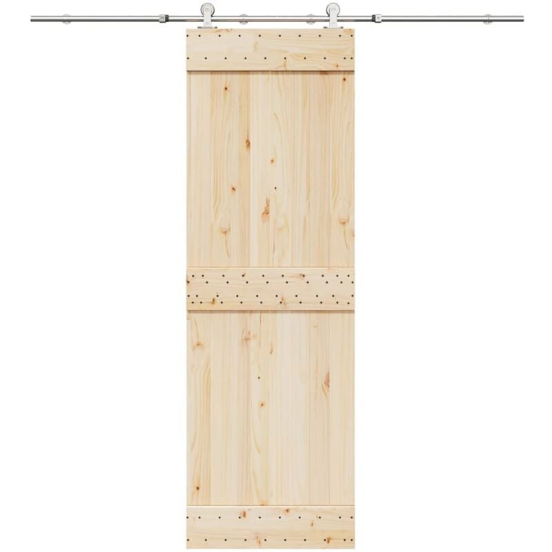 foto del prodotto vidaxl kit binari porta scorrevole 200 cm acciaio inossidabile argento
