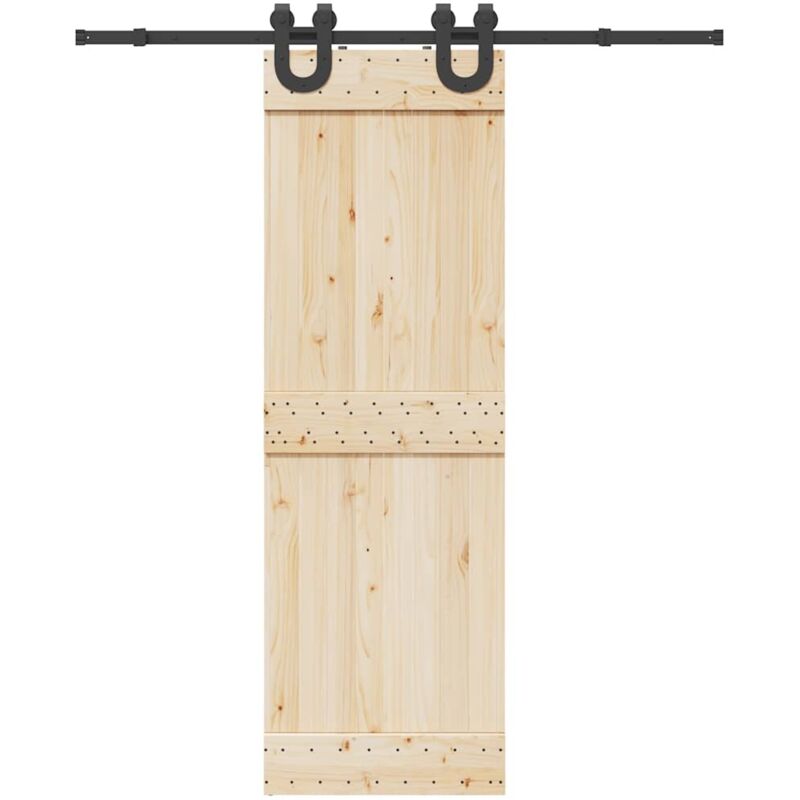 foto del prodotto vidaxl kit di binari per porte scorrevoli 183 cm acciaio nero