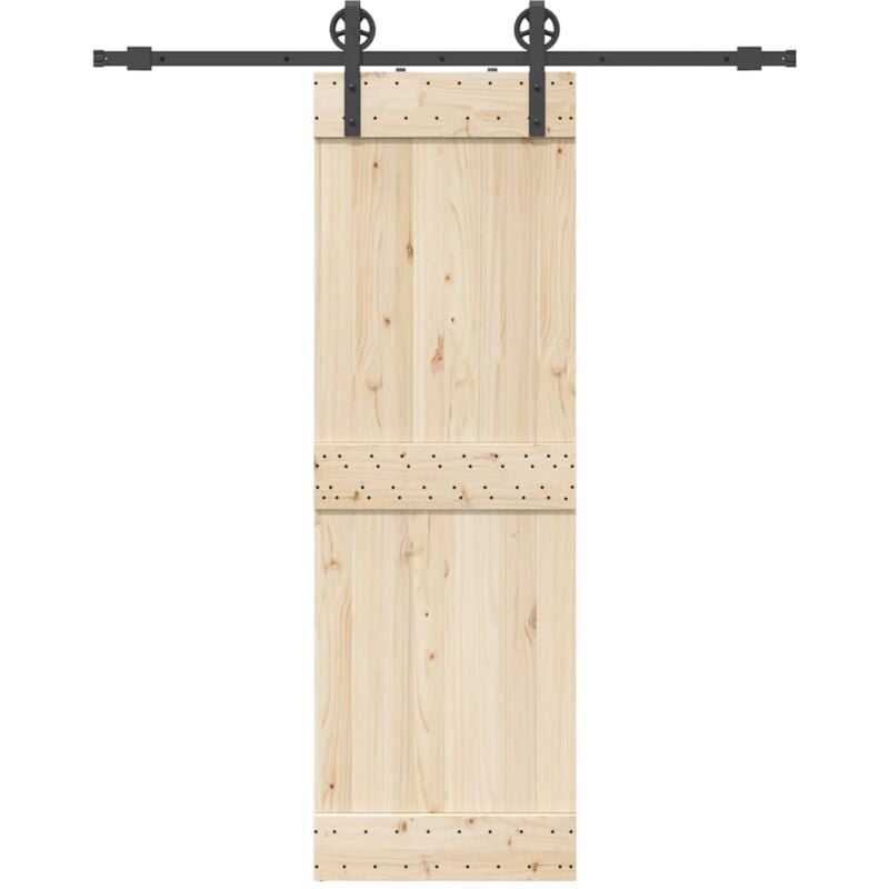 foto del prodotto vidaxl kit di binari per porte scorrevoli 183 cm acciaio nero