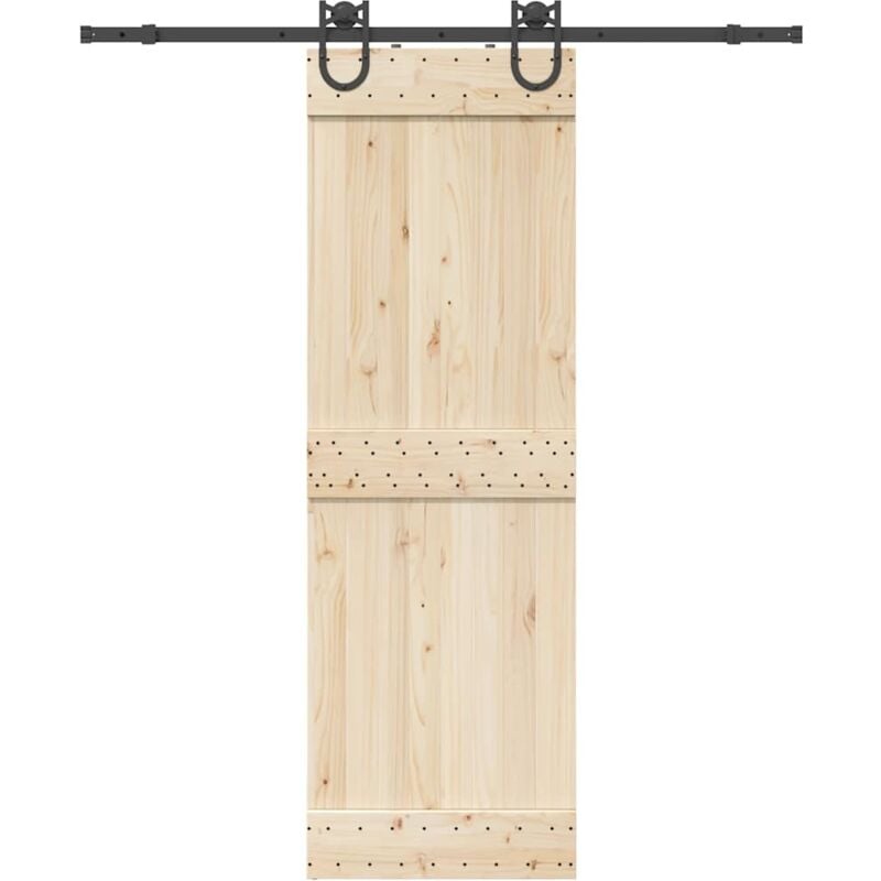 foto del prodotto vidaxl kit di binari per porte scorrevoli 183 cm acciaio nero