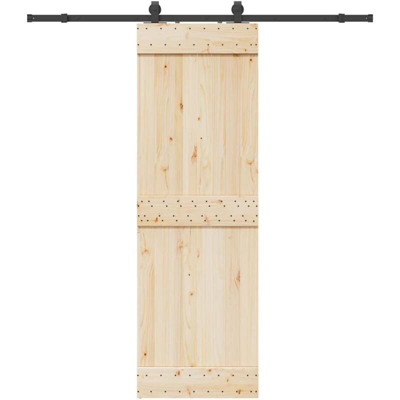 foto del prodotto vidaxl kit di binari per porte scorrevoli 200 cm acciaio nero