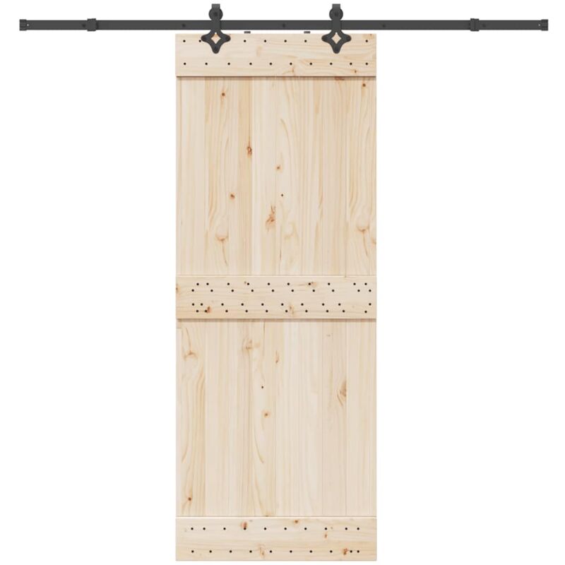 foto del prodotto vidaxl kit di binari per porte scorrevoli 213,5 cm acciaio nero
